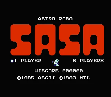 Astro Robo Sasa (Japan) screen shot title